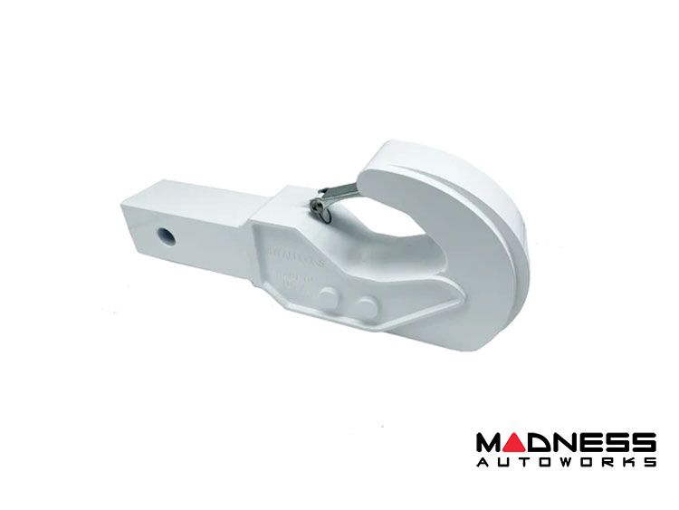 Jeep Wrangler JL Billet Recovery Hook - Royal Hitch Hook - Aluminum - White